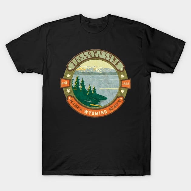 Yellowstone National Park Wyoming T-Shirt by JordanHolmes